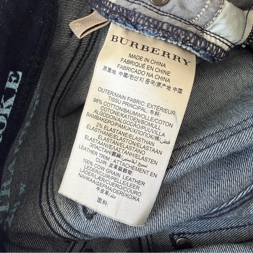 Burberry Brit Ladbroke Womens Navy Blue Straight Jeans Size 28 - Picture 5 of 11